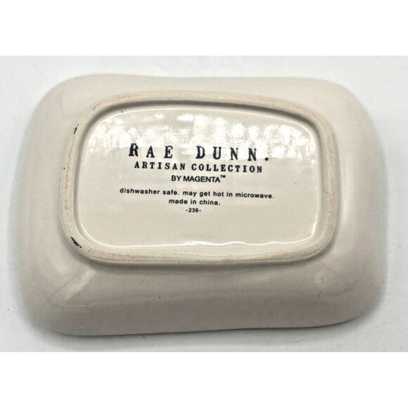 Rae Dunn by Magenta Gingerbread House Snack Plate Replacement Small Ceramic Dish - Picture 2 of 7